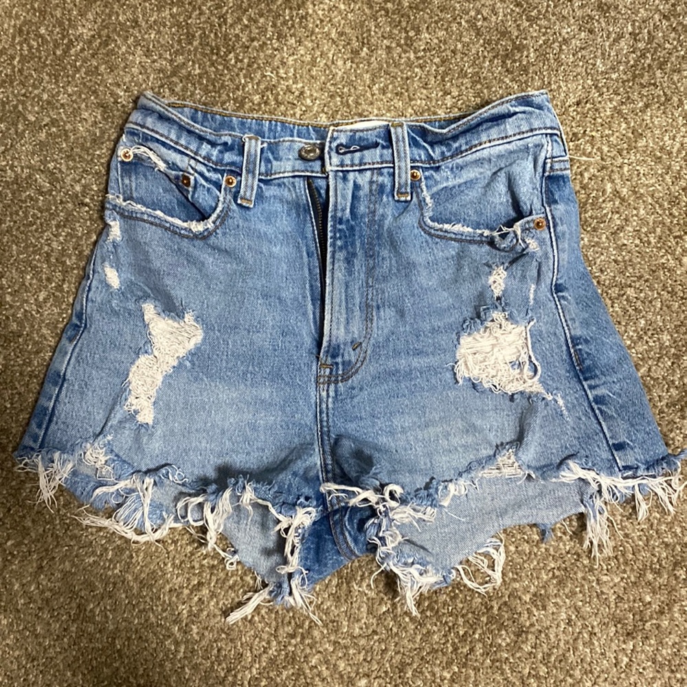 Abercrombie & Fitch lightwashed shorts